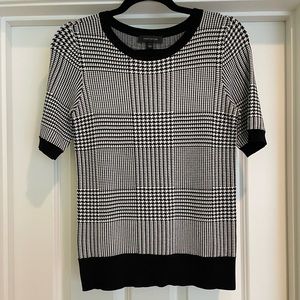 Ann Taylor Houndstooth Sweater Tee